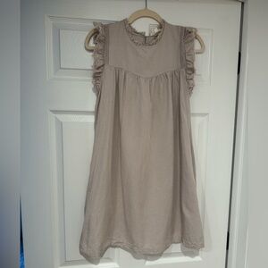 Relaxed fit sleeveless gray dress